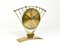 Mid-Century Atlanta Sunburst Brass Clock, 1950s 5