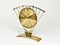 Mid-Century Atlanta Sunburst Brass Clock, 1950s 4