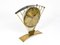 Mid-Century Atlanta Sunburst Brass Clock, 1950s, Image 17