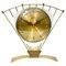 Mid-Century Atlanta Sunburst Brass Clock, 1950s 1