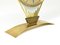 Mid-Century Atlanta Sunburst Brass Clock, 1950s, Image 12