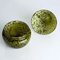 Cuenco cubierto con forma de pera de cristal de Murano verde caqui, Cenedese, Italia, Imagen 3