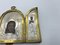 19th Century Silver Triptych Travelling Icon of St Alexandra and St Peter 2