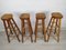 Brutalistic Bar Stools, 1970s, Set of 4 4