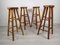 Brutalistic Bar Stools, 1970s, Set of 4 3