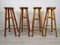 Brutalistic Bar Stools, 1970s, Set of 4 1