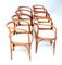 Vienna Secession Model 715F Armchairs by Gustav Siegel for Jacob & Josef Kohn, 1900s, Set of 8 7