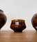 Jarrón, jarra, cuencos y candelero alemán Mid-Century de cerámica de Till Sudeck, años 60. Juego de 5, Imagen 8