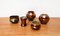 Mid-Century German Studio Pottery Vase, Carafe, Bowls and Candle Holder from Till Sudeck, 1960s, Set of 5, Image 16
