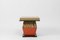 Gray, Black and Red Side Table by Ettore Sottsass for Design Gallery Milan, 1988, Image 1
