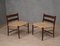 Chaises d'Appoint Quercia E Paglia Mid-Century, 1970, Set de 2 10