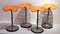 French Telescopic Stools by Étienne Fermigier for Mirima, 1970s, Set of 4 6