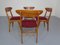 Mid-Century Walnut Dining Chairs, 1960s, Set of 4 2