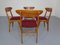 Mid-Century Walnut Dining Chairs, 1960s, Set of 4, Image 2