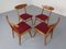 Chaises de Salle à Manger Mid-Century en Noyer, 1960s, Set de 4 8
