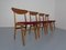 Mid-Century Walnut Dining Chairs, 1960s, Set of 4 5