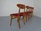 Mid-Century Walnut Dining Chairs, 1960s, Set of 4, Image 7