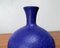 Minimalistische Mid-Century Vase in Blau 8