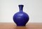 Minimalistische Mid-Century Vase in Blau 1