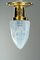 Art Deco Deckenlampen mit Opalglasschirmen, 1920er, 2er Set 6