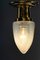Art Deco Ceiling Lamps with Opaline Glass Shades, 1920s, Set of 2 9