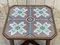 Art Deco Coffee Table in Mahogany with Fabric-Covered Glass Top, 1930s 6