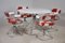 Vintage Dining Table and Swivel Chair Set by Rudi Verelst for Novalux, 1974, Set of 5 7