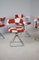 Vintage Dining Table and Swivel Chair Set by Rudi Verelst for Novalux, 1974, Set of 5 2