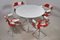 Vintage Dining Table and Swivel Chair Set by Rudi Verelst for Novalux, 1974, Set of 5 1