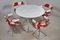 Vintage Dining Table and Swivel Chair Set by Rudi Verelst for Novalux, 1974, Set of 5, Image 1