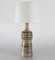 Tall Rustic Danish Stoneware Table Lamp from Søholm, 1960s, Image 1