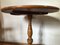 Mesa de centro redonda de madera de abedul, años 70, Imagen 4
