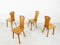 Vintage Brutalist Dining Chairs in Oak, 1960s , Set of 4 7