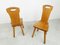Vintage Brutalist Dining Chairs in Oak, 1960s , Set of 4, Image 2