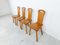 Vintage Brutalist Dining Chairs in Oak, 1960s , Set of 4 4