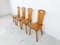 Vintage Brutalist Dining Chairs in Oak, 1960s , Set of 4, Image 4