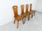 Vintage Brutalist Dining Chairs in Oak, 1960s , Set of 4 8