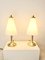 Vintage Table Lamps in Gold and Frosted Glass by Lakro, 1980s, Set of 2 3