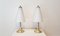 Vintage Table Lamps in Gold and Frosted Glass by Lakro, 1980s, Set of 2 15