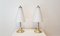 Vintage Tischlampen aus Gold & Milchglas von Lakro, 1980er, 2er Set 15