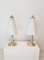 Vintage Table Lamps in Gold and Frosted Glass by Lakro, 1980s, Set of 2 13