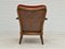 Skandinavischer Sessel aus kirschrotem Velours, 1930er 17