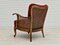 Skandinavischer Sessel aus kirschrotem Velours, 1930er 15
