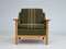 Dänischer Sessel aus Grüner Wolle & Eichenholz, 1970er 16
