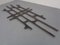 Large German Brutalist Iron Wall Sculpture, 1960s, Image 14