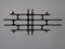 Large German Brutalist Iron Wall Sculpture, 1960s, Image 1