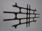 Large German Brutalist Iron Wall Sculpture, 1960s, Image 4