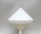 Lámparas de mesa era espacial pequeñas en beige y blanco, años 70. Juego de 2, Imagen 8