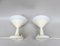 Small Space Age Table Lights in Beige and White, 1970s, Set of 2, Image 7