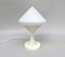 Petites Lampes de Bureau Space Age Beige et Blanche, 1970s, Set de 2 15